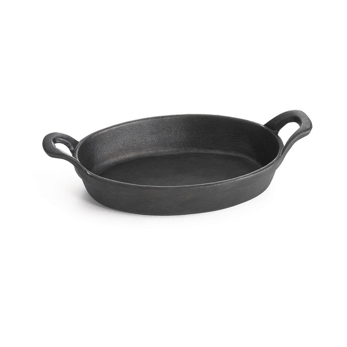 10.75" Cast Iron Cookware Oval Au Gratin