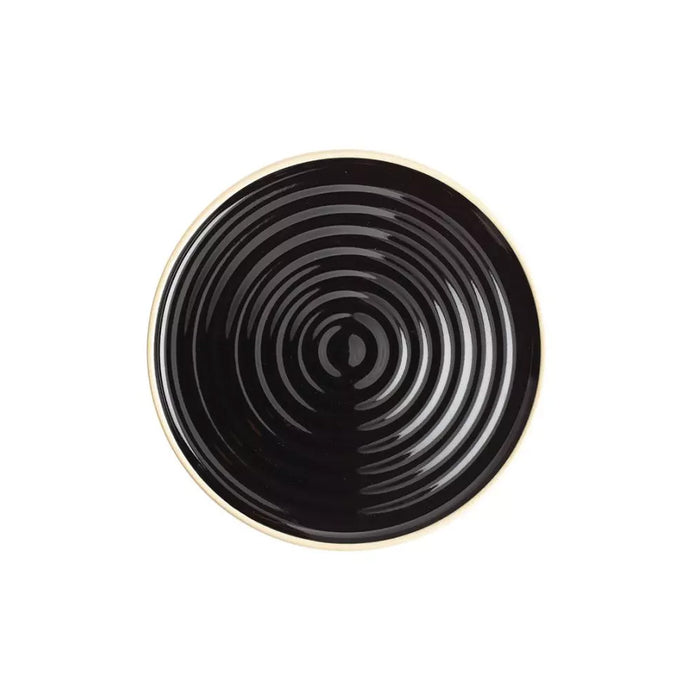 Chef & Sommelier FK844 8.5" Geode Black Salad/Dessert Plate