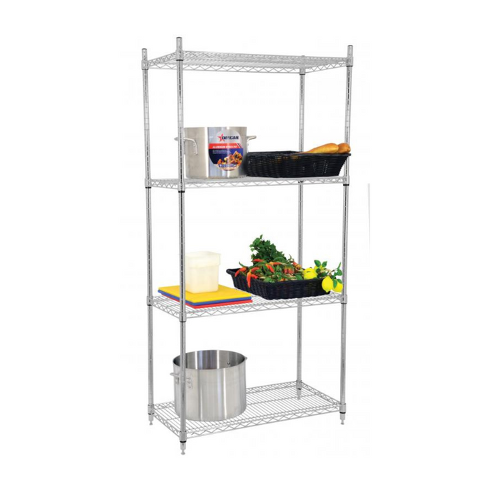 18″ x 60″ x 72″ Chrome Shelving Kit