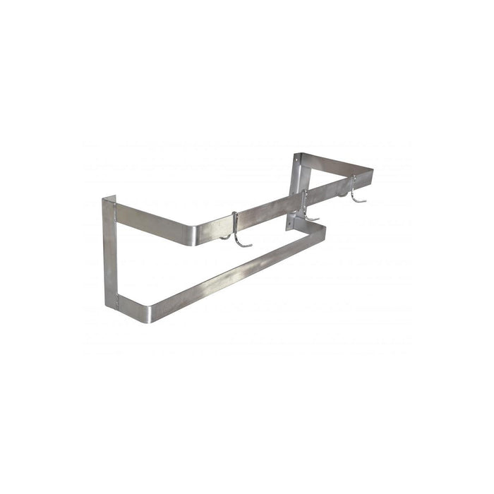 Omcan 36" Wide Wall Mount Pot Rack & Hook Rail