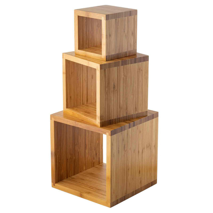 Barclay™ Square Riser Set, Bamboo