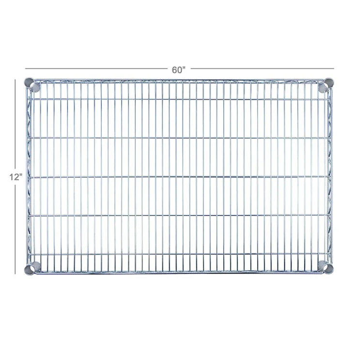 FF1260C- Shelf, Wire, 12" x 60", Chromate