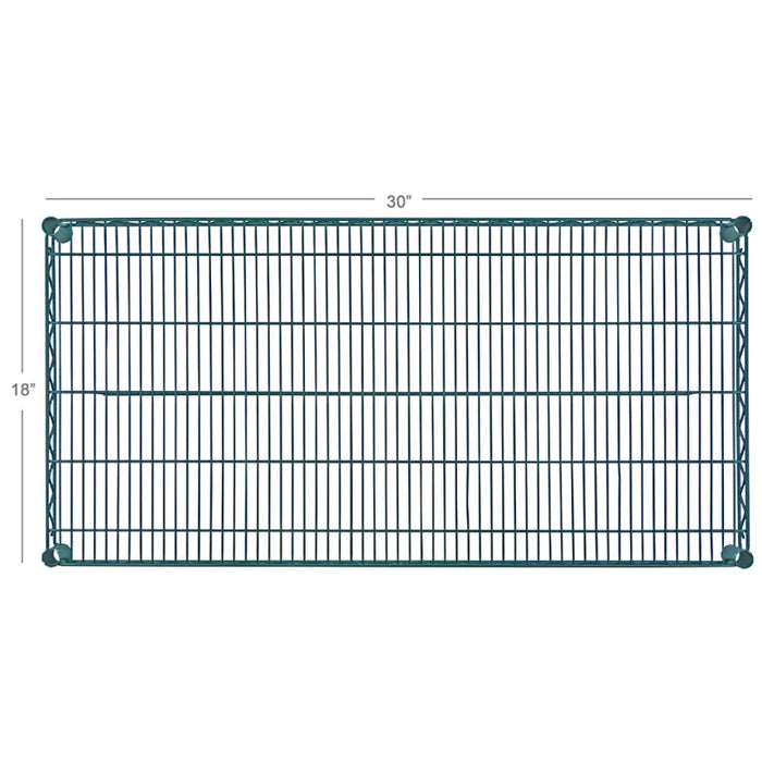 FF1830G- Shelf, Wire, 18" x 30", Epoxy, Green