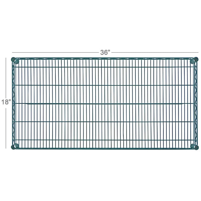 FF1836G- Shelf, Wire, 18" x 36", Epoxy, Green
