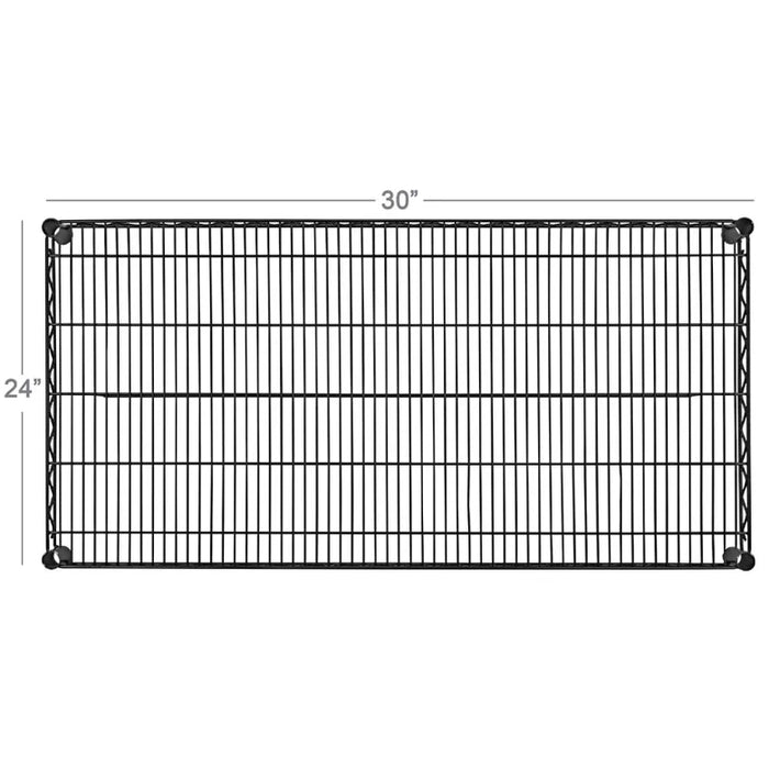 FF2430BK- Shelf, Wire, 24" x 30", Epoxy, Black