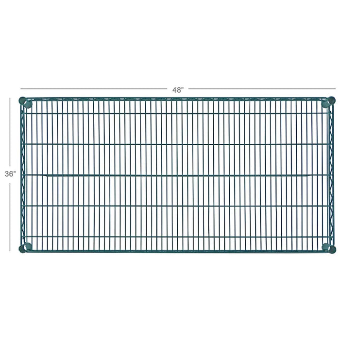 FF3648GN- Shelf, Wire, 36" x 48", Epoxy, Green