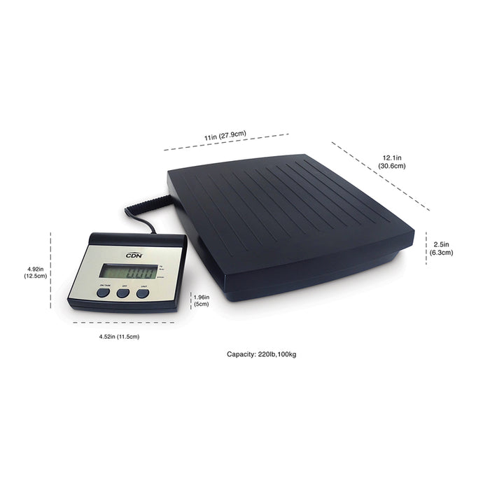 SDR220 – Digital Shipping & Receiving Scale, 220 lb