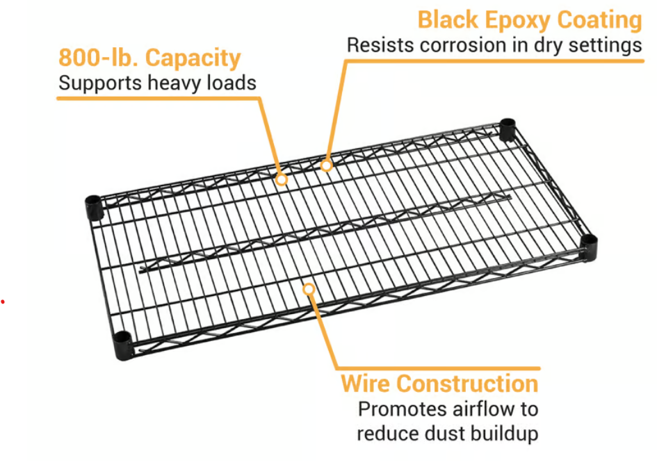 FF1430- Shelf, Wire, 14" x 30", Epoxy